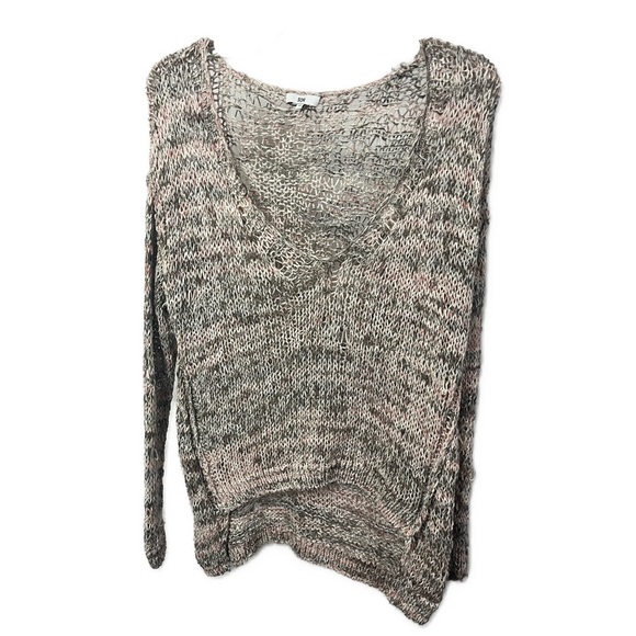 SOH Women’s Open Weave Scoop Neck Multicolored Long‎ Sleeve Sweater- Size Medium - Picture 1 of 7